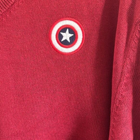 Amazon Essentials Mens Disney Marvel Star Wars V-Neck Sweater Maroon Size XL NWT - Picture 2 of 6